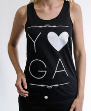 Black Yoga Love Tank Top