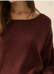 Solid Rib Knit Oversized Sweater- Available in 3 Colors!
