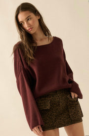 Solid Rib Knit Oversized Sweater- Available in 3 Colors!