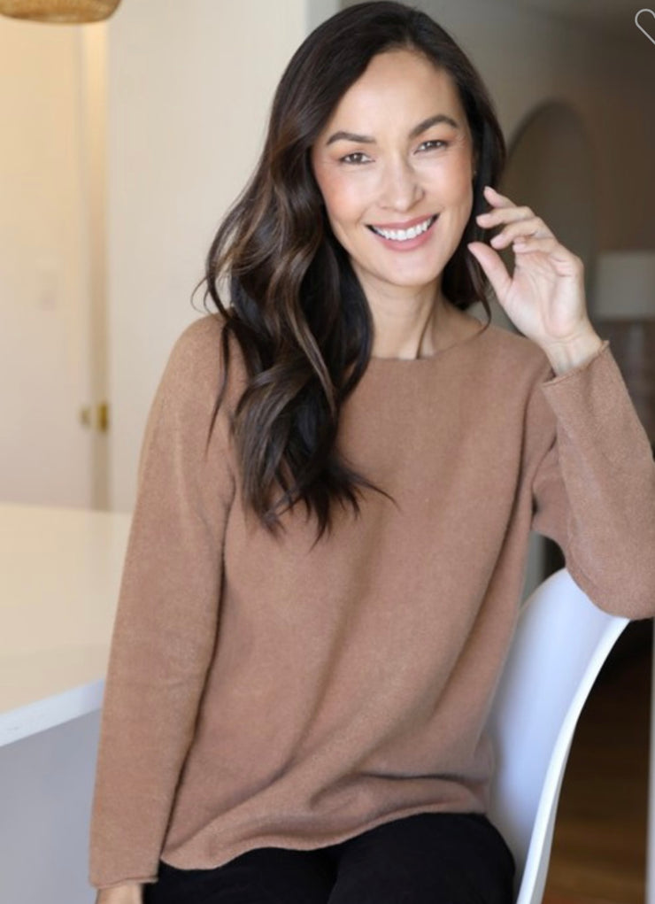 Solid Pullover Sweater- Available in Camel & Olive