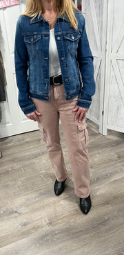 Mauve Cargo Jeans