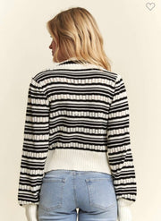 Bow Tie Stripe Sweater