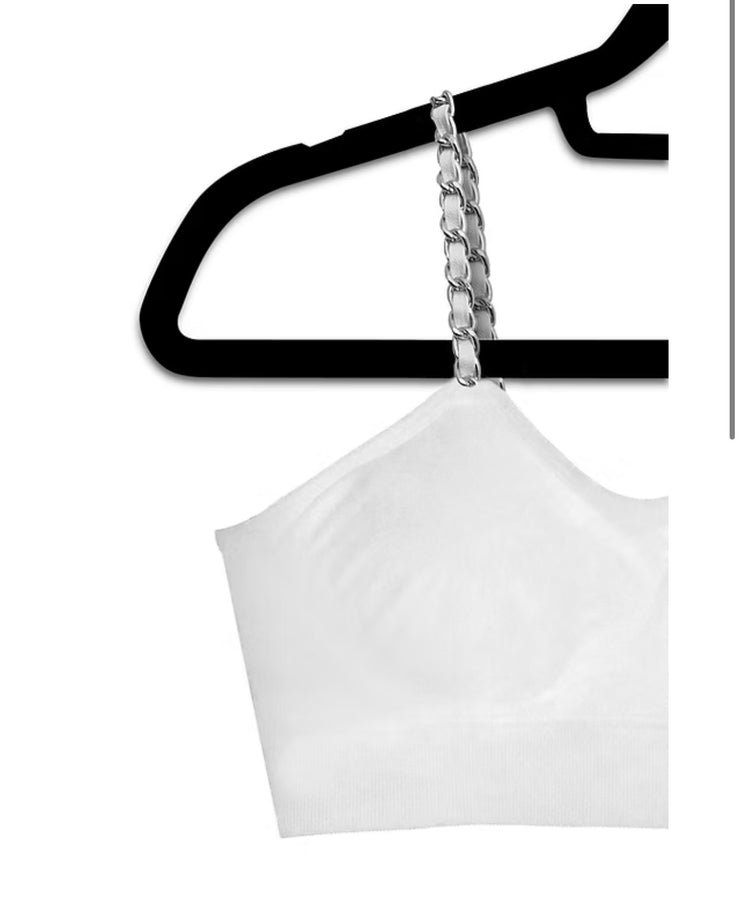 Strap-it's Chain Bra.. Choose From Silver/White  or Silver/Black