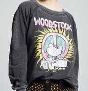 Charcoal Woodstock 1969 Peace and Sun Sweatshirt