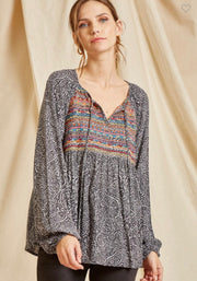 Mixed Print Top