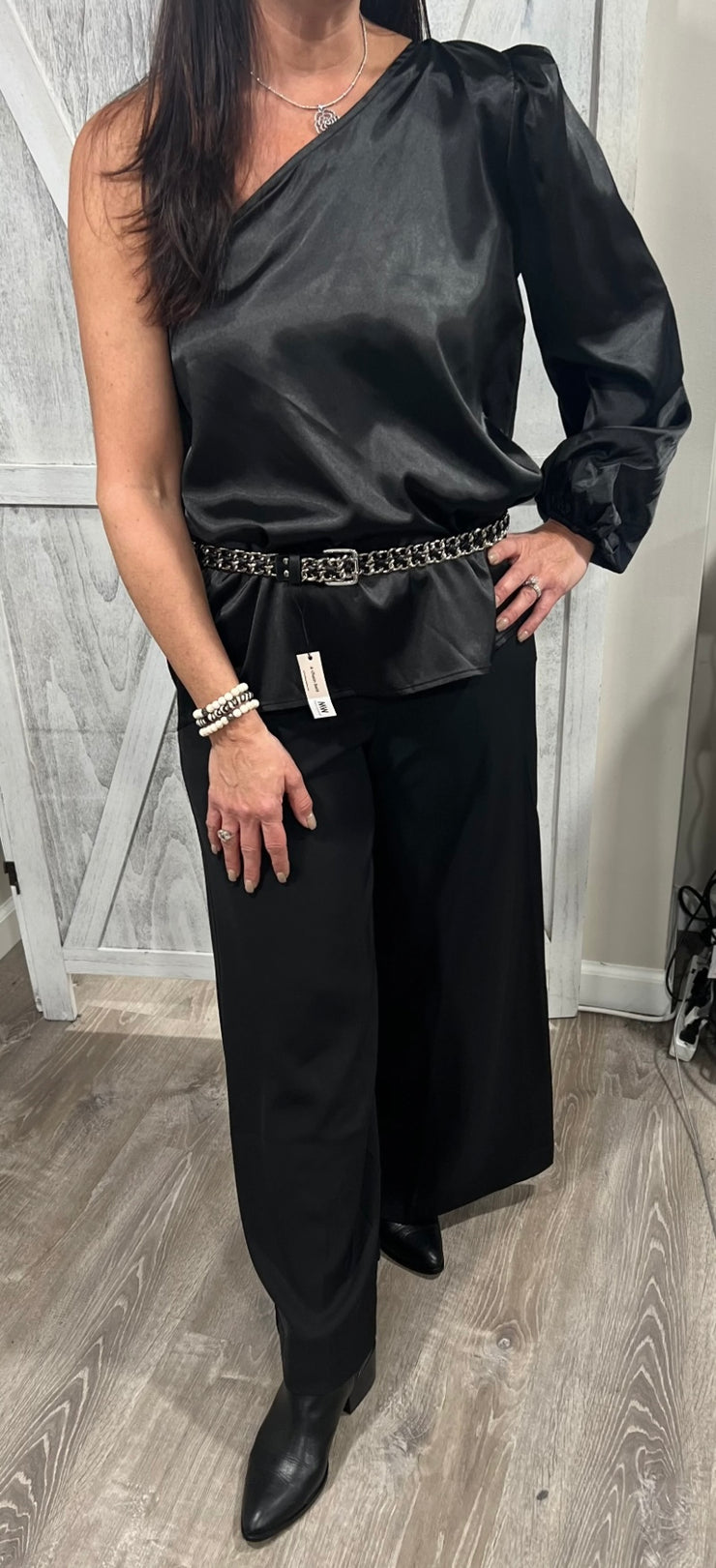 Black One Shoulder Top (Available in 3 Colors)